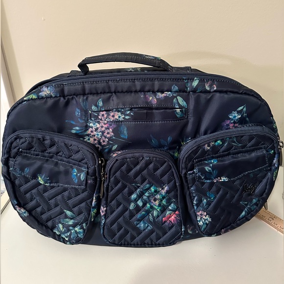 Lug Railcar Crossbody Bag in Bouquet Navy NWT - Picture 1 of 13